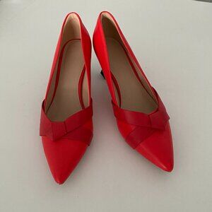 Red Pointed toe Pumps